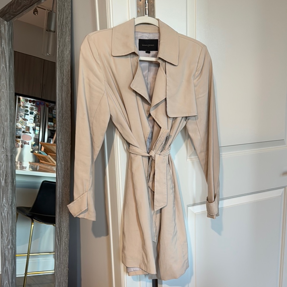 Banana Republic Tan Trench Coat